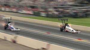 Shawn Langdon is the No. 1 qualifier in Top Fuel on Friday of the 2026 Summit Racing Equipment NHRA Nationals
