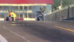 Doug Kalitta is the No. 1 qualifier in Top Fuel on Friday of he 2026 NHRA Nationals at The Rock