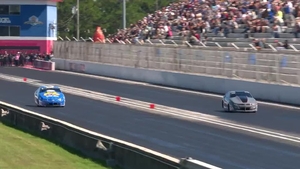 Matt Hartford is the No. 1 qualifier in Pro Stock on Friday of he 2026 NHRA Nationals at The Rock