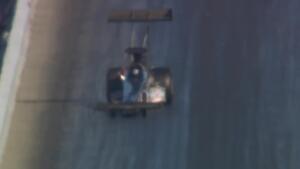 Steve Faria blows up at the starting line at NHRA Sonoma Nationals