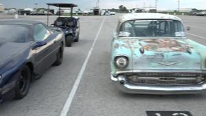 Richie Crampton battles Eddie Krawiec at inaugural Night of Thunder