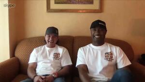 Steve Torrence and Antron Brown prepare to race Mint 400