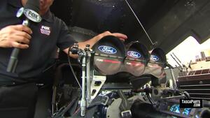 How a Nitro Funny Car uses a throttle stop to control the burnout