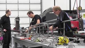 JFR works overtime to prepare Brittany Force's chassis