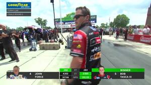 The Last time John Force led in Funny Car points was in 2014