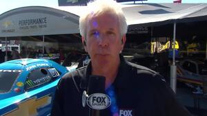 Lee Beard and John Kernan talk track temp at Lucas Oil Raceway