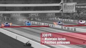 Talking strategy at a four-wide drag race