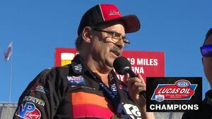 2021 Auto Club NHRA Finals Super Gas winner Steve Williams