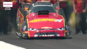 Courtney Force launch in Toyota Super Slo Mo