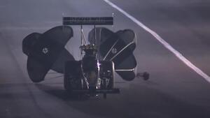 Leah Pritchett goes low in Top Fuel on Friday at Auto Club NHRA Finals in Pomona