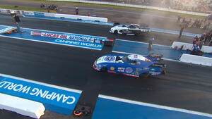 Robert Hight  qualifies No. 1 in Funny Car Friday at 2022 Lucas Oil NHRA Nationals