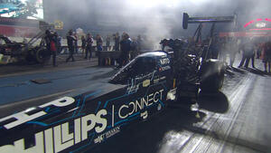 Justin Ashley is the No. 1 qualifier in Tp Fuel Friday at the 2022 Dodge Power Brokers NHRA U.S. Nationals