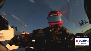 Suzuki Science of Speed-Angelle Sampey on sideswiping the wall at 200 mph