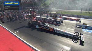 Clay Millican wins Top Fuel at the 2023 Dodge Power Brokers NHRA Mile-High Nationals