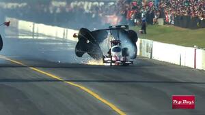 That's a Repair for Pep Boys—Losing a Top Fuel rear tire at more than 330 mph