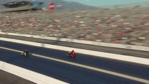 Gaige Herrera is the No. 1 qualifier in Pro Stock Motorcycle on Friday of the 2023 In-N-Out Burger NHRA Finals